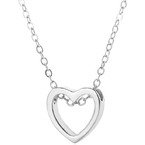 New Fashion necklace heart design black gold sliver color hollow simple jewelry for women wedding for women girlfriend gift 2019