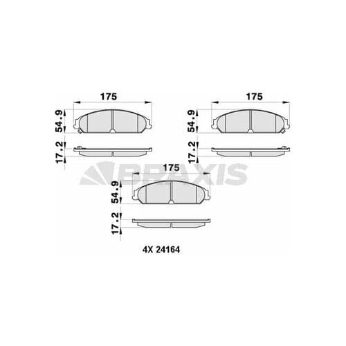 FRONT BRAKE BALATASI LANCIA THEMA 3.0 CHRYSLER 300C 05142559AA