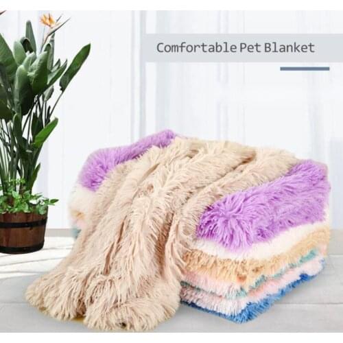 Dog And Cat Blanket Kennel Mat Four Seasons Warm Soft Plush Blankets Pop It Dogs Accessories Dog Supplies For French Bulldog