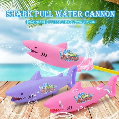 Sharks Shaped Water Jet Toy Portable Mini Spraying Water Gun Adults Children Kids Playing Water Toys For Beach Swimming Pool