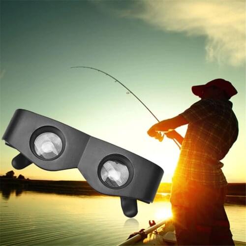 Portable Plastic Frame Fishing Magnifier Glasses Style Outdoor Fishing Optics Binoculars Telescope