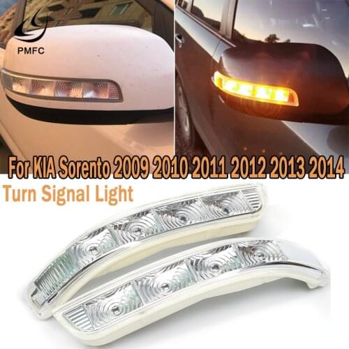 PMFC Side Mirror Turn Signal LED Light Repeater For KIA Rearview Rear View For KIA Sorento 2009 2010 2011 2012 2013 2014