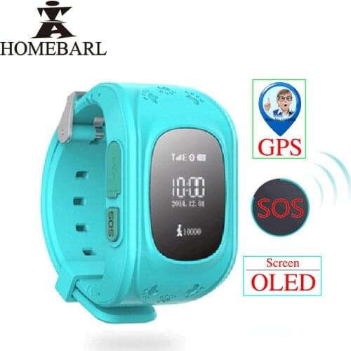 Anti Lost Q50 LCD OLED Child GPS LBS Tracker SOS Smartwatch Monitoring Positioning Phone Kids SIM Smart Watch For IOS Android