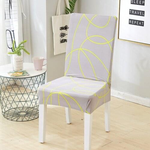 Universal Antifouling Spandex Chair Cover for Home New Stretch Elastic Slipcovers Chair Seat Covers For Dining Room Home Decor