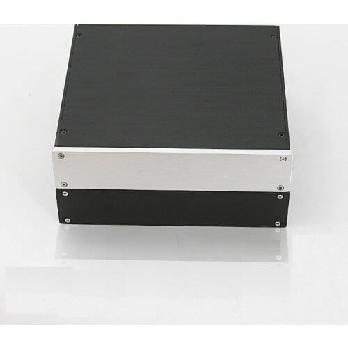 DIY Home Audio Power Amplifier Chassis Full Aluminum DAC Shell Amplifier Hosing AMP Rear Chassis New DIY BoxSize W210 H46 D191