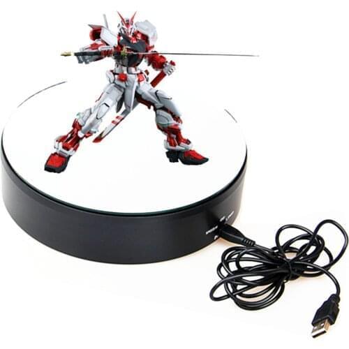 UNTCENT 5kg Load Mirror Glass jewelry Top Rotating display stand Battery electric turntable High grade watch Model video use