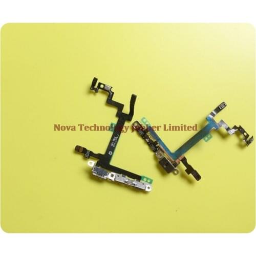 Wyieno 10Pcs/Lot 5G Power Button Ribbon For Iphone 5 Switch on/off Flex Cable Repair Parts
