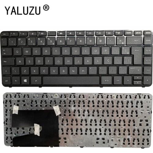 YALUZU New for HP Pavilion 14-N 14-N000 14-N003la Keyboard Brazil Portuguese Teclado No Frame black BR version