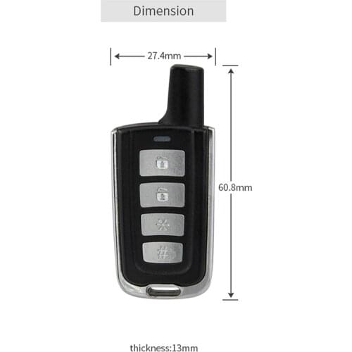 EASYGUARD 1pcs replacement remote control key fob for ecg04 only