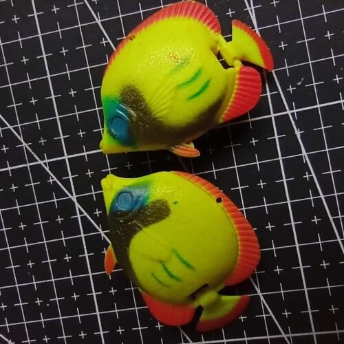 1pcs/lot plastic flaw fish cartoon 45mm fairy garden gnome moss terrarium decor crafts bonsai home DIY