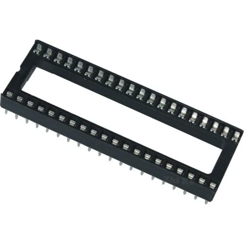 10PCS 40 Pin DIP Square Hole IC Sockets Adapter 40Pin Pitch 2.54mm Connector