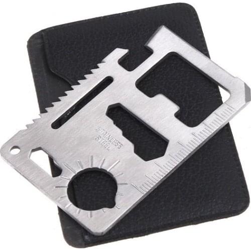 11 in 1 Multi Tools Outdoor Hunting Survival Camping Pocket Military Credit Card Knife Tool Kits Lifesaving Card Saber Cards