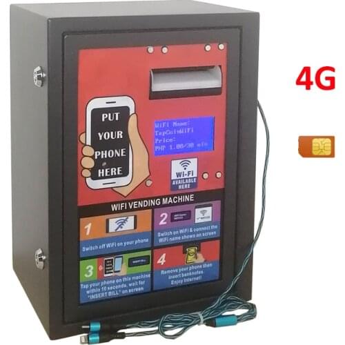 2021 Small Business Machine Ideas 4G Self-service Banknote Payment WiFi Service And Charging Features WiFi Vending Machine
