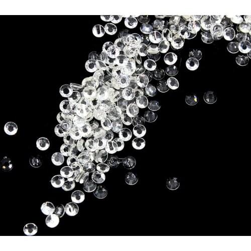 3/4/5mm Loose Transparent Rhinestones Clear Crystal FlatBack Trim Strass Glitter DIY Nail Craft Jewelry Phone Decoration