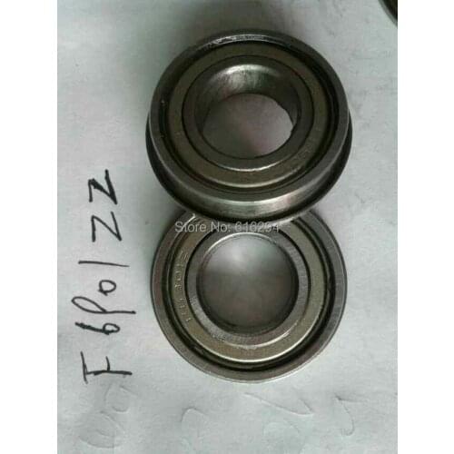 Free shipping--- F6901ZZ Flanged bearing F6901 miniature shielded cover flange ball bearings 12*24*6mm