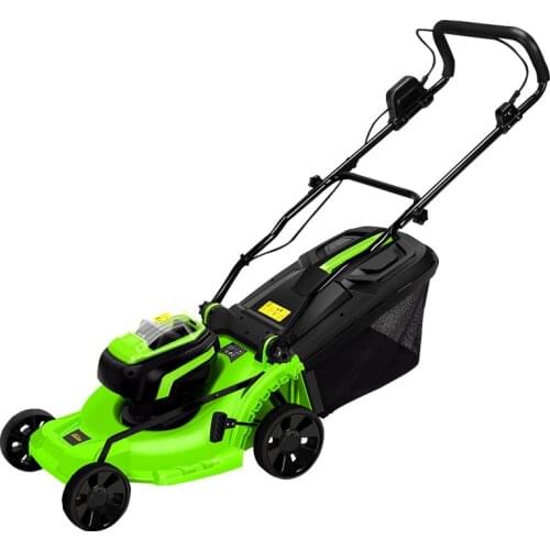 40V Brushless Lithium Electric Lawn Mower Rechargeable Electric Household Hand Push Lawn Trimmer Lawn Mower