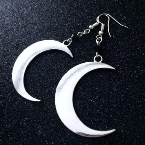 Gothic Moon Earrings, Crescent Moon Earrings, Moon Earrings, Witchy Jewelry, Gothic Jewelry, Moon Jewelry, Gothic Jewelry