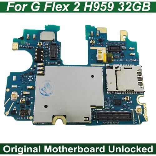 HAOYUAN.P.W Full Work Original Unlock Electronic Motherboard Circuits Panel For LG G Flex 2 H959 32GB Mainboard