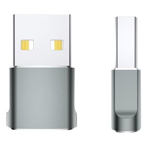 Mini Aluminum Alloy USB Male to TYPE-C Female Adapter TYPE-C Female to USB Adapter