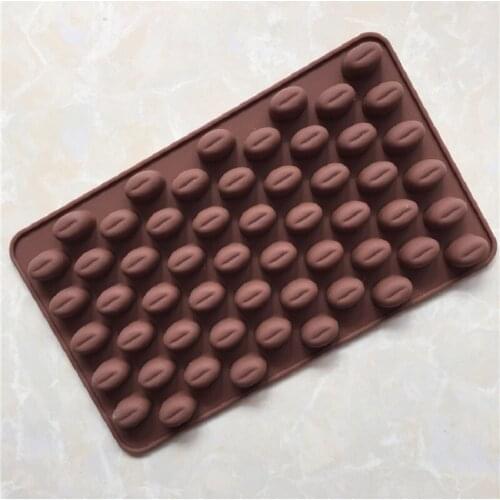 Mini coffee beans Chocolate mold Ice block Cake Decorating Tools Silicone Mold