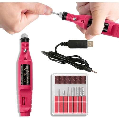 Mini Manicure Grinding Machine Kit Removel Dead Skin Nail Polisher Nail Art Excellent Motor with Low Noise Powerful