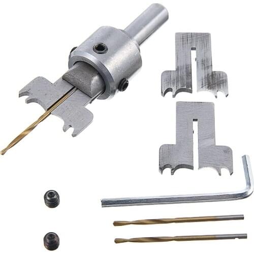 DIY Wood Rings Maker Tool Kit Ring Napkin Router Drill Bits Milling Cutter Ring Knifes 19/20/21mm Blades+Spanner For Woodworking