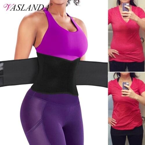 Weight Loss Waist Trainer Trimmer Belt Women Sauna Sweat Belly Band Compression Straps Slimming Body Shaper Fat Burning Corset