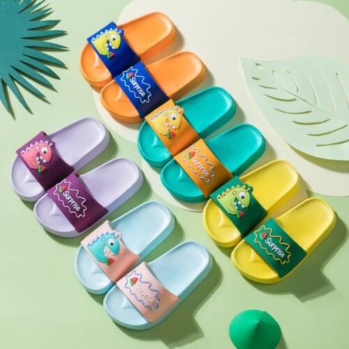 Dinosaur Shoes Slippers Kids Baby Children Kid Flip-Flops Child Boys Girl Girls Boy House Home For Beach Bath Bedroom Slipper
