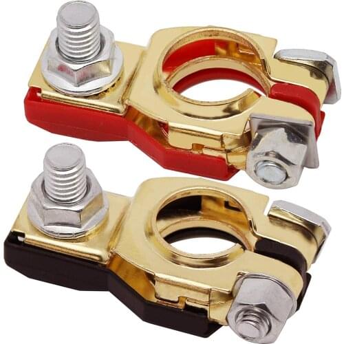 1 Pair 12V 24V Automotive Car Top Post Battery Terminals Wire Cable Clamp Terminal Connectors Car Accessories
