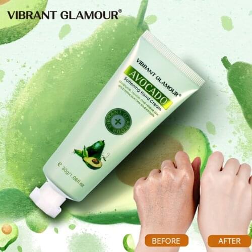 VIBRANT GLAMOUR AVOCADO Moisturizing Hand Cream Nourishing Anti-cracking Oil Control Remove wrinkles 100% Plants Essence care