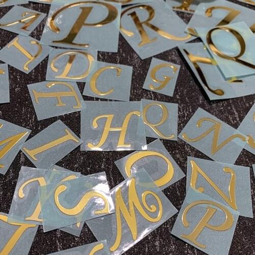 1 Set Epoxy Resin Mold Filler 26 Letters UV Filling Stickers DIY Crafts Making Filler Decal DIY Art Crafts Decorations