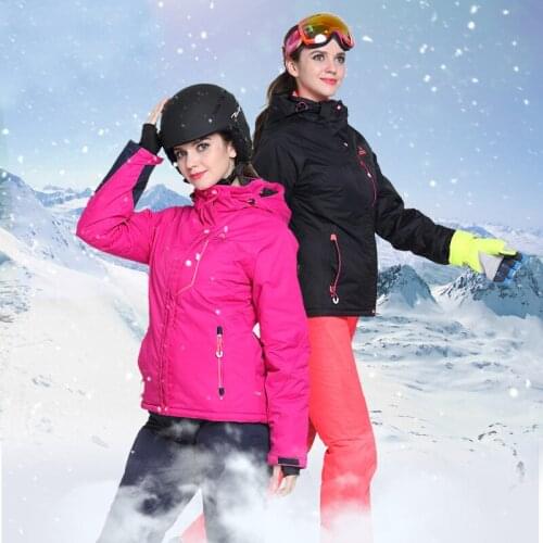 2019 Ski Clothing Woman Thick Warm Hoodie Jackets Overalls Women Skiing Suits Sport Snowboarding Female Clothes Winter Clothing