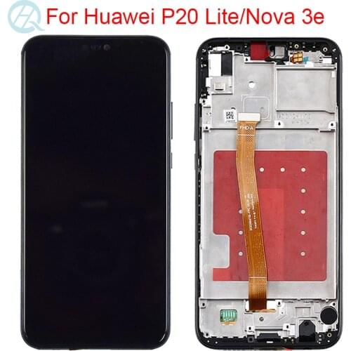 2280*1080 Original LCD For Huawei P20 Lite LCD With Frame Touch Screen Assembly ANE-LX1 LX3 Display P20 Lite Screen