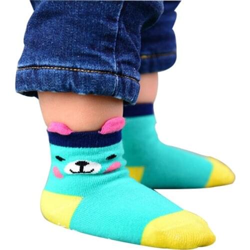 3 pairs / lot autumn/winter baby socks Cotton high-quality Cartoon ear stereo socks 0-3 year baby girls/boys socks