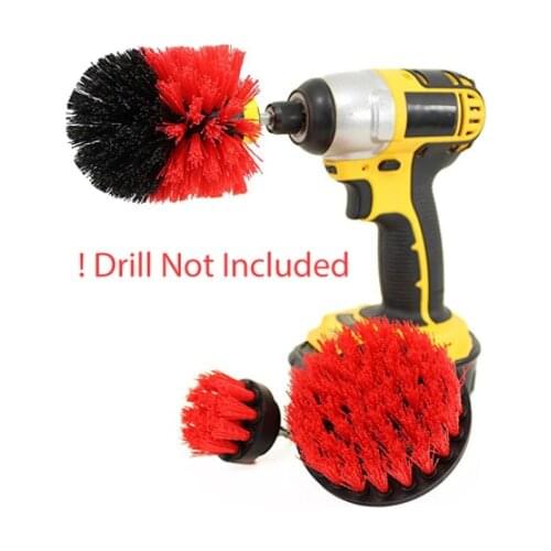 3 pcs/set Power Scrubber Brush Drill Cleaning Brush for Car Bathroom Tile Grout Cordless Power Scrub Drill Brush attachment Kit