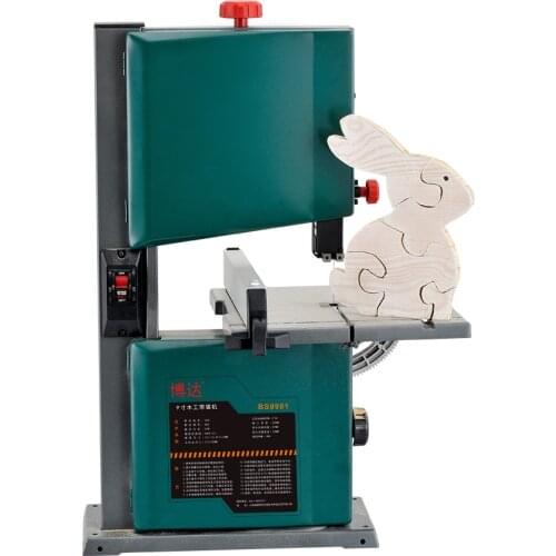Household band saw machine jig saw woodworking cutting machine 9 inch band saw machine woodworking tool sawing machine