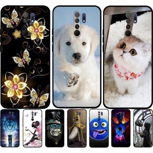 B Case For Xiaomi Redmi 9 Case Silicone Soft Back Cover For Xiaomi Redmi 9 Cover Redmi9 Phone Case Funda Coque Bumper Protective