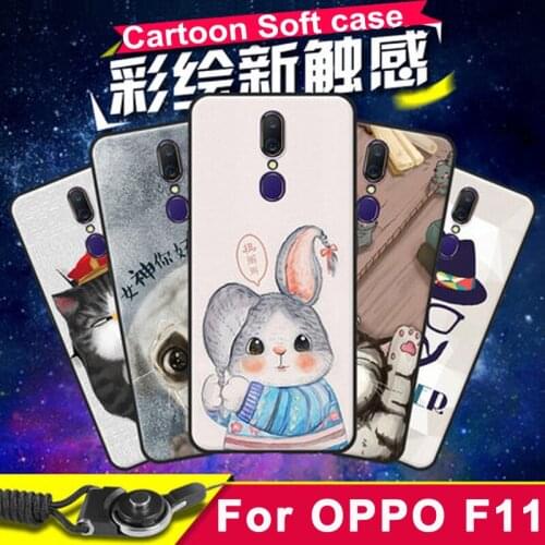 For OPPO F11 6.53" Case HD cartoon pattern soft silicone phone Case For OPPO F11 Cover OPPOF11 TPU Shell back cover cases shell