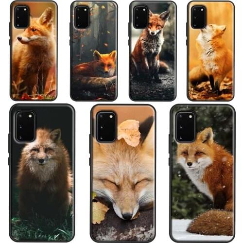 Cute Fox In Autumn Cover Case For Samsung Galaxy S20 FE S21 Ultra Note 20 Note 10 Plus S10e S8 S9 S10 Plus