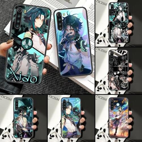 Game COOL Genshin Impact XIAO Phone Case For Xiaomi Redmi Note 7 8 9 10 7A 8T 9A 9T 9S 10S Pro black art hoesjes fashion Etui