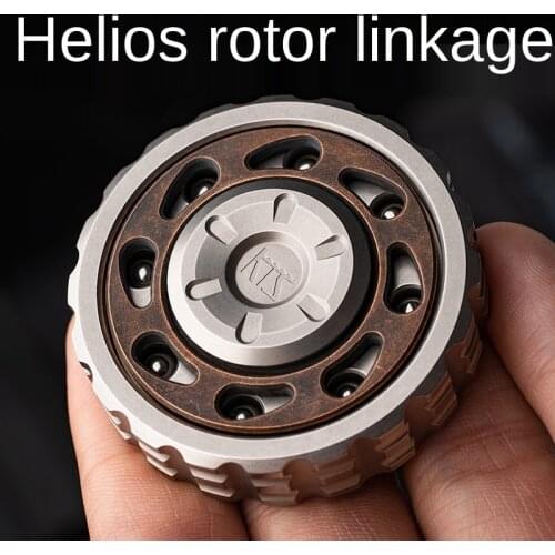 Decompression Fingertip Gyro Edc Titanium Alloy Stainless Steel Linkage Fingertip Gyro Gadget Decompression Toy