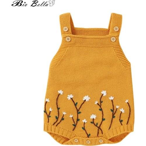 Toddler Infant Sweater Sleeveless Knitted Bodysuit 0-24 Months Autumn Spring Boy Girls Clothing High Quality One Piece Overalls
