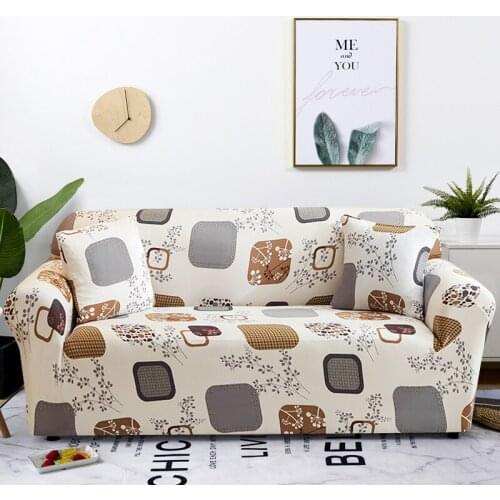 Floral Print Elastic Sofa Cover Stretch Sofa Covers for Living Room Couch Cover L-shape Armchair Chair Slipcovers 1/2/3/4 Seat