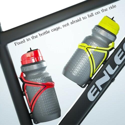 ENLEE MTB Bike 650ml Water Bottle BPA-free Plastic PP5 Drinking Bottle with Steaw Bicycle Accessories Outdoor Sports