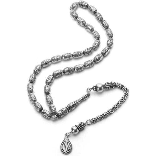 Erzurum Hand Made 925 Sterling Silver Rosary (Tasbih)