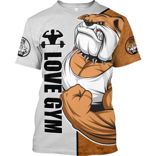 3D Printed t shirts Fitness Cartoons Tattoos Short Sleeve For Men Love GYM Man/Woman Harajuku Streetwear T-shirts Dropshipping