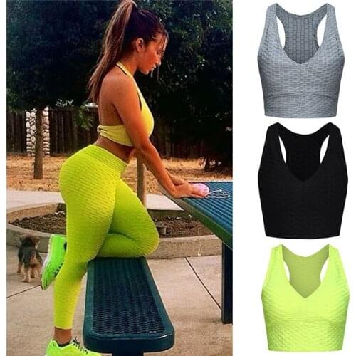 Best Sell Womens Printed Skinny Elastic Sculpting Sports Underwear Bra Top Vest Fitness Vest Women Clothing Tops #A