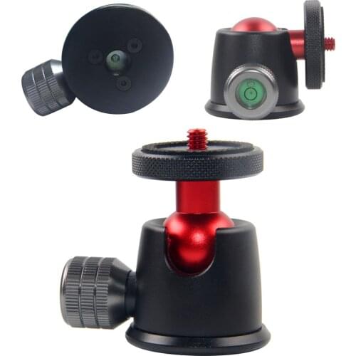 Metal Mini Ball Head 360 Degree with 1/4" Screw for Xiaoyi Sony Action Sjcam Compact DSLR Camera Monopod Tripod Ballhead