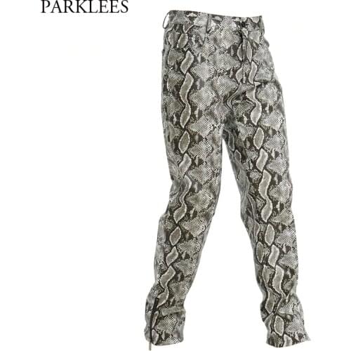 PARKLEES Mens Leather Pants