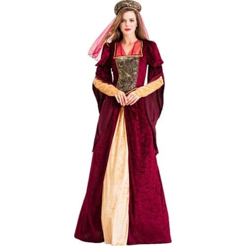Medieval Cosplay Costumes For Women Halloween Carnival Middle Vintage Palace Dress Arab Dress Ancient Cleopatra Pharaoh Clothes